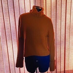 Crop Turtle Neck Sweater